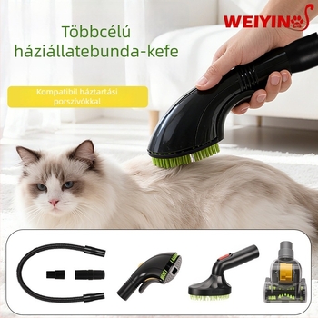 Kutyaszőr eltávolító sörtés fej porszívóhoz - ABS anyag, puha sörtéjű, háztartási porszívó kiegészítő, 100 darabos doboz, hivatalos magánmárka