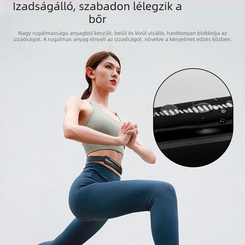 Új kültéri futóderéktáska, kopásálló és testhez álló, maraton futáshoz.