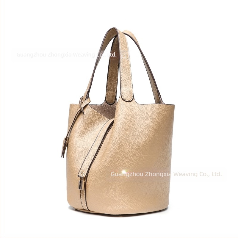 Vödör alakú táska PU anyag, puha, poliészter bélés, felső nyitás (PU anyag; vödör alak; puha; poliészter bélés; felső nyitás)