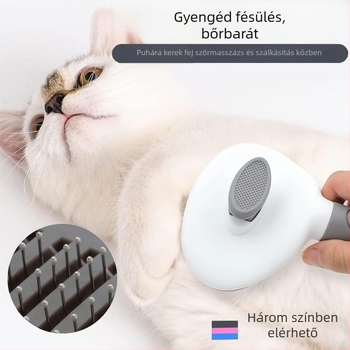 Kisállat fésű TPR anyagból – macskák és kutyák szőrzet eltávolító keféje, Independent márka