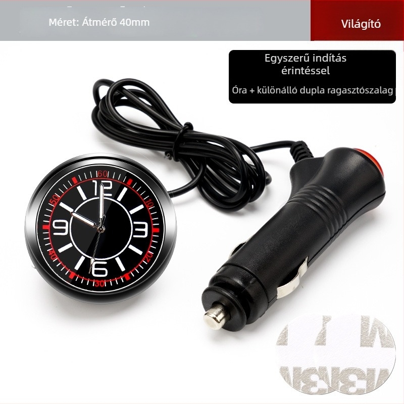 SIYARUI autóóra LED éjszakai világítással, ABS anyag, radiális típus, USB gyújtó interfész