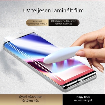 Yinglirui hidrogel kijelzővédő fólia Redmi K60/K50/K40/K30 Pro+ – UV teljes ragasztás, elülső fólia, ujjlenyomat-mentes, önhelyreálló