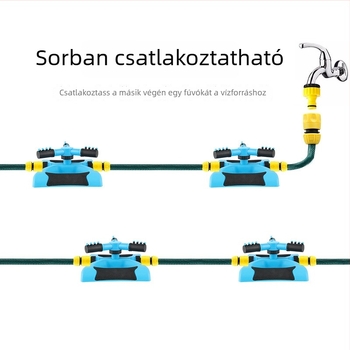 Kerti öntözőfej forgó fejjel, 360°-os forgás, magas nyomású fúvóka