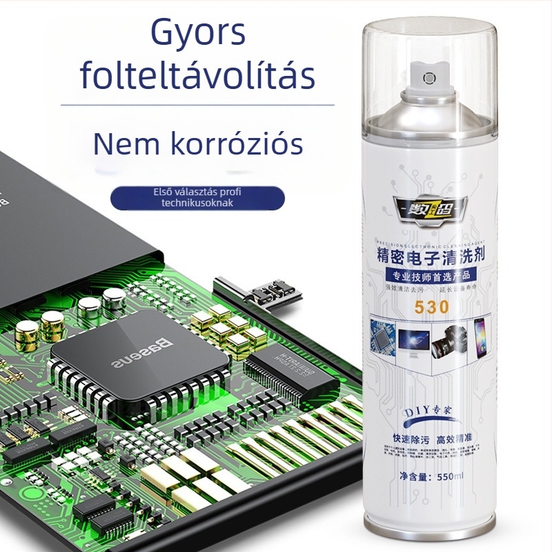 530 pontosságú elektronikai tisztítófolyadék számítógép-alkatrészek és LCD-kijelző tisztítására (Modell 530 • Számítógép-alkatrészek • LCD kijelző tisztítás)