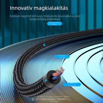 Weixun BGU sorozat USB-C-hez vezető kettős RCA audiókábel pamut hálóval és ház alumíniumötvözetből, szürke, hossza 0.5–3 m