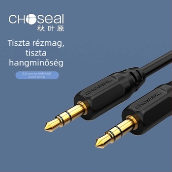Choseal/Akihabara AV kábel, modell Q354/QS3210, OFC rézmag, aranyozott csatlakozók