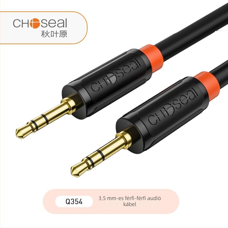 Choseal/Akihabara AV kábel, modell Q354/QS3210, OFC rézmag, aranyozott csatlakozók