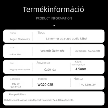 3,5 mm-es férfi–férfi audió kábel, egyenes és ívelt kivitelben, számítógéphez, mobiltelefonhoz, fejhallgatóhoz és autórádióhoz