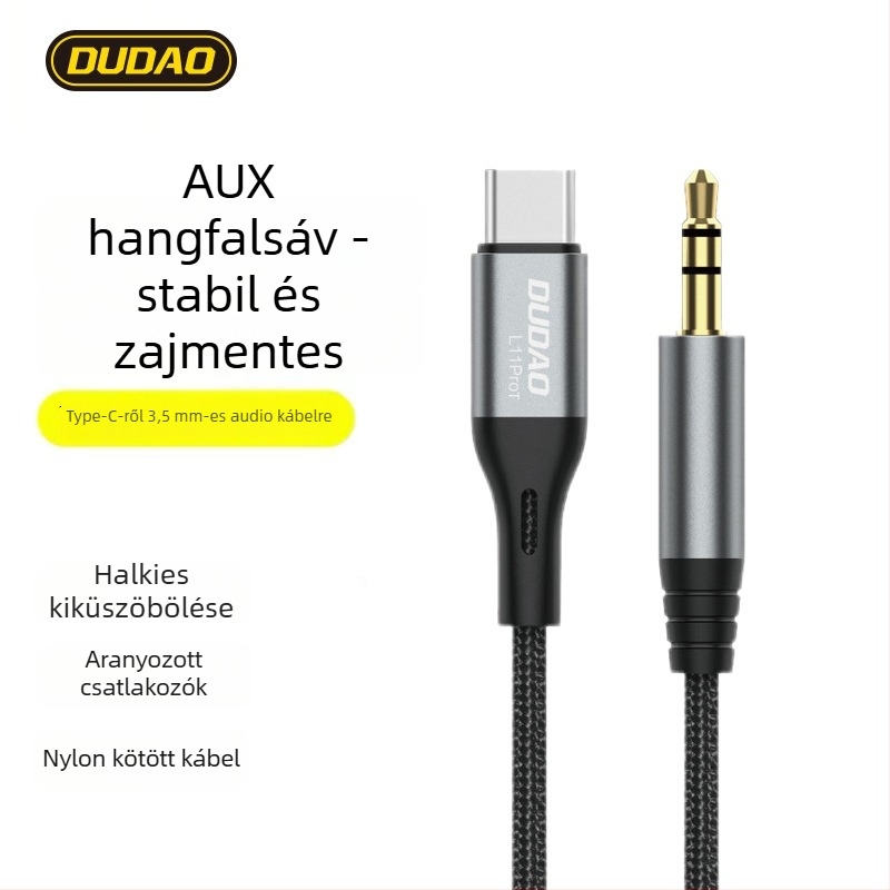L11ProT audiókábel, aranyozott, nejlon szövésű, ónosított rézmaggal, SGS tanúsítvány