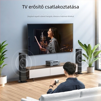 Sunkandi koaxiális RCA női csatlakozóval, 2× RCA aranyozott audiokábel, 1:2 csatornás