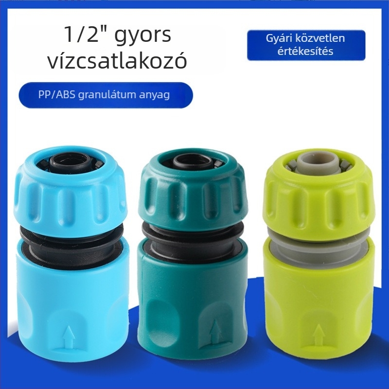 Műanyag gyorscsatlakozó vízcső a kert öntözéséhez, 1/2 hüvelyk