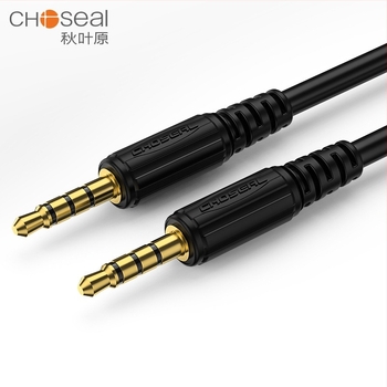 Choseal QA01BK 3,5 mm-es audio kábel, aranyozott érintkezők, tiszta réz mag, UL tanúsított