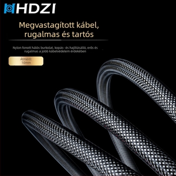 HHDZI5N Oxigénmentes réz Hi‑Fi hangfal-kábel, fő- és surround hangfalakhoz, erősítőhöz és számítógépes audió rendszerhez
