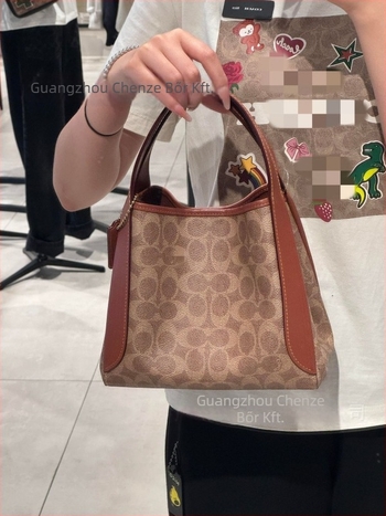 Aq Hadley Bucket Bag valódi bőrből, vödör alakú, városi egyszerű stílus, poliészter bélés, kampóval nyitás