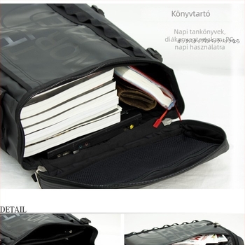 Hátizsák - Uniszex, Vízálló PVC, Utcai divat, 20-35L, 16 hüvelykes laptop-kompatibilis