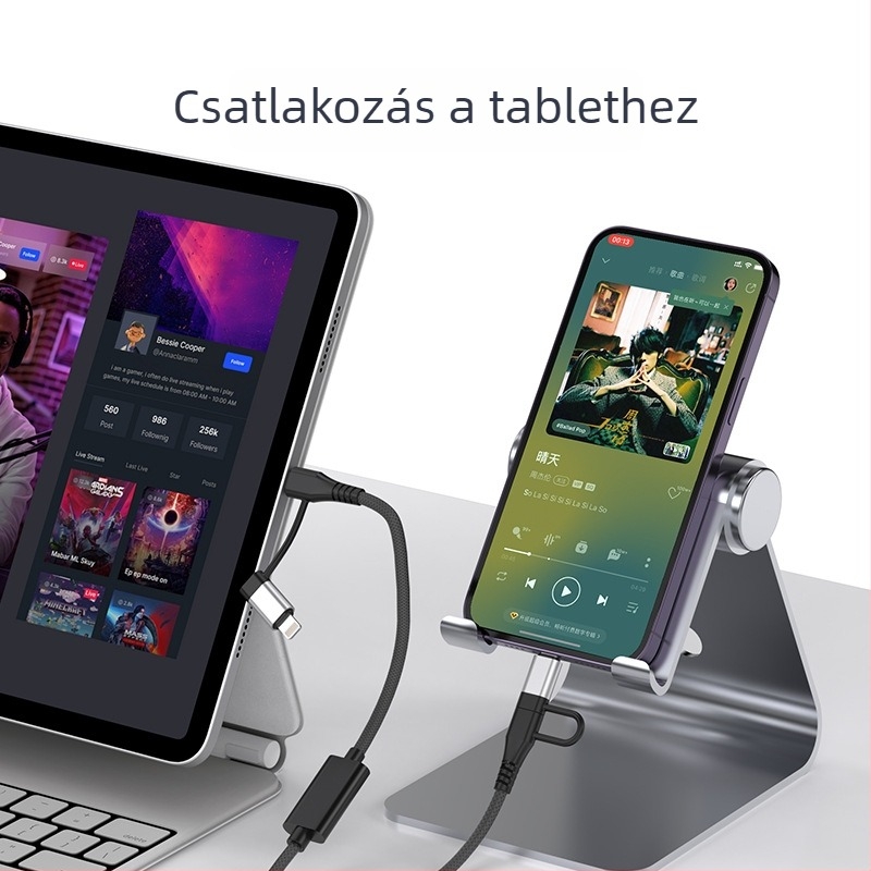 Record Line audio kábel digitális eszközökhöz, nikkelezett bevonat, alumíniumötvözet mag, 20 g