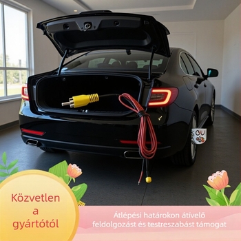 Hátsó bekötésű videokamerához tartozó tápkábel, hang- és videó kompatibilis; külső burkolat PVC; alacsony füst és halogénmentes; TPE; Nemzeti Szabvány tanúsítvány