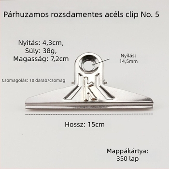 Rajzclip — Fém klip, Sudden luck márka (Terméktípus: Hand ledger)
