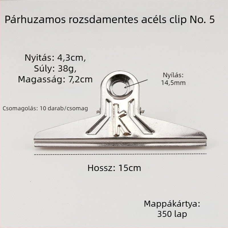 Rajzclip — Fém klip, Sudden luck márka (Terméktípus: Hand ledger)