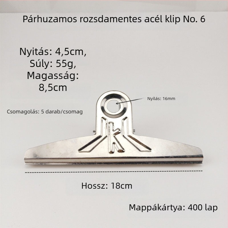 Rajzclip — Fém klip, Sudden luck márka (Terméktípus: Hand ledger)