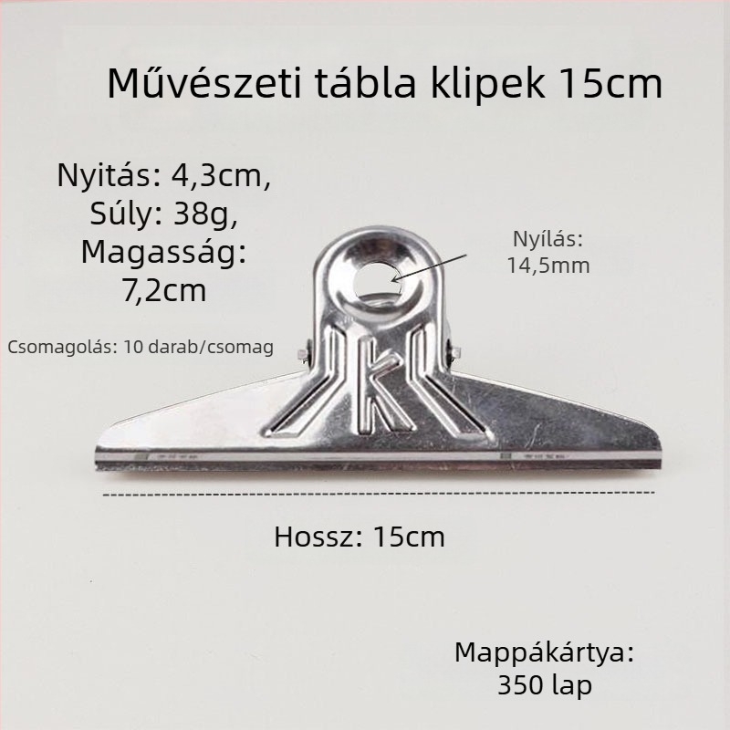 Rajzclip — Fém klip, Sudden luck márka (Terméktípus: Hand ledger)