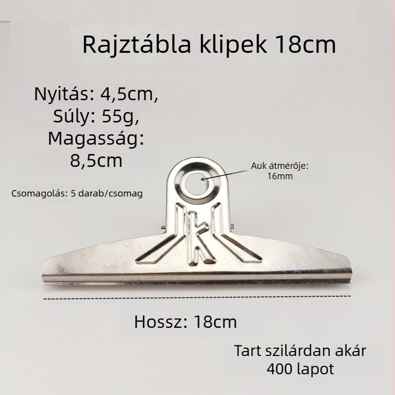 Rajzclip — Fém klip, Sudden luck márka (Terméktípus: Hand ledger)