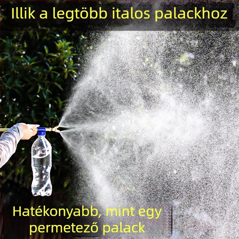 Réz öntözőpisztoly, permetező funkcióval, háztartási kertek és közterületek számára