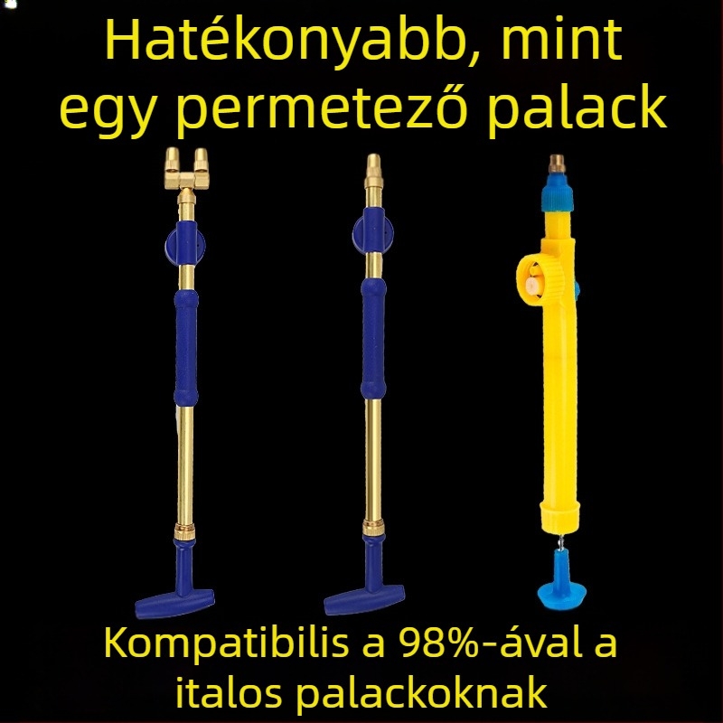 Réz öntözőpisztoly, permetező funkcióval, háztartási kertek és közterületek számára