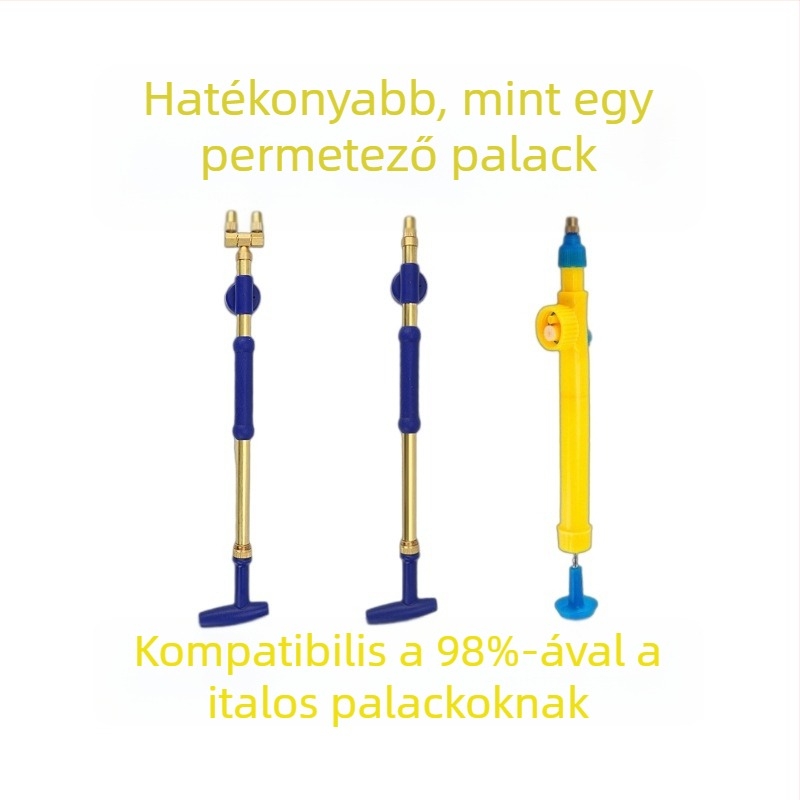 Réz öntözőpisztoly, permetező funkcióval, háztartási kertek és közterületek számára
