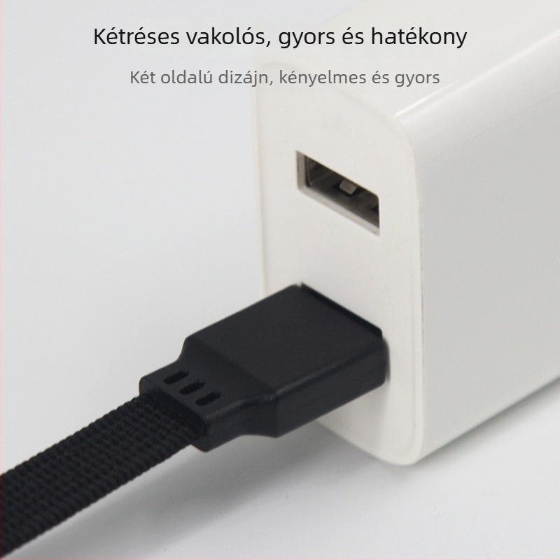 Duál oldalú USB nylon szövésű tápkábel melegítő ruházathoz és fizioterápiás készülékekhez (OEM, 2023)