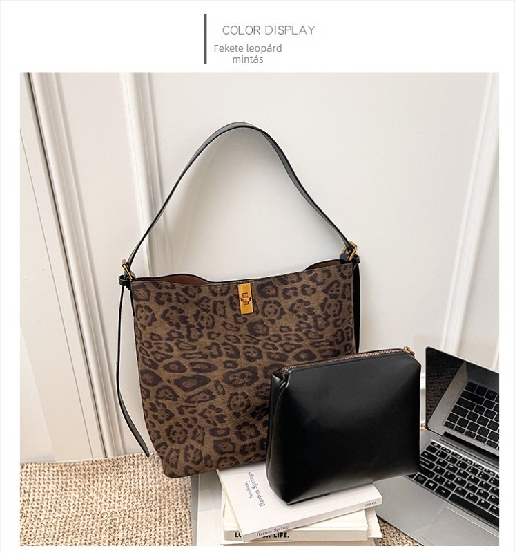 Nagy kapacitású bucket táska nőknek, téli 2025, anyag: speciális anyag, záródás: zár, belső zseb a telefon számára