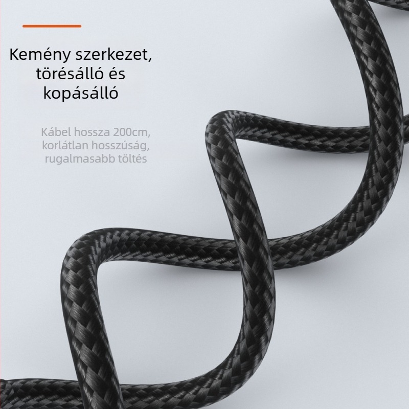 Type-C a Lenovo négyzetes portjához PD3.1 töltőkábel, 2 m, 135 W, a Lenovo saver sorozathoz, OEM