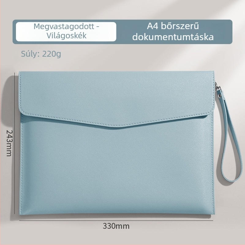 Care About márkájú dokumentumtáska, PVC anyagú, hordozható stílus, téglalap alakú.