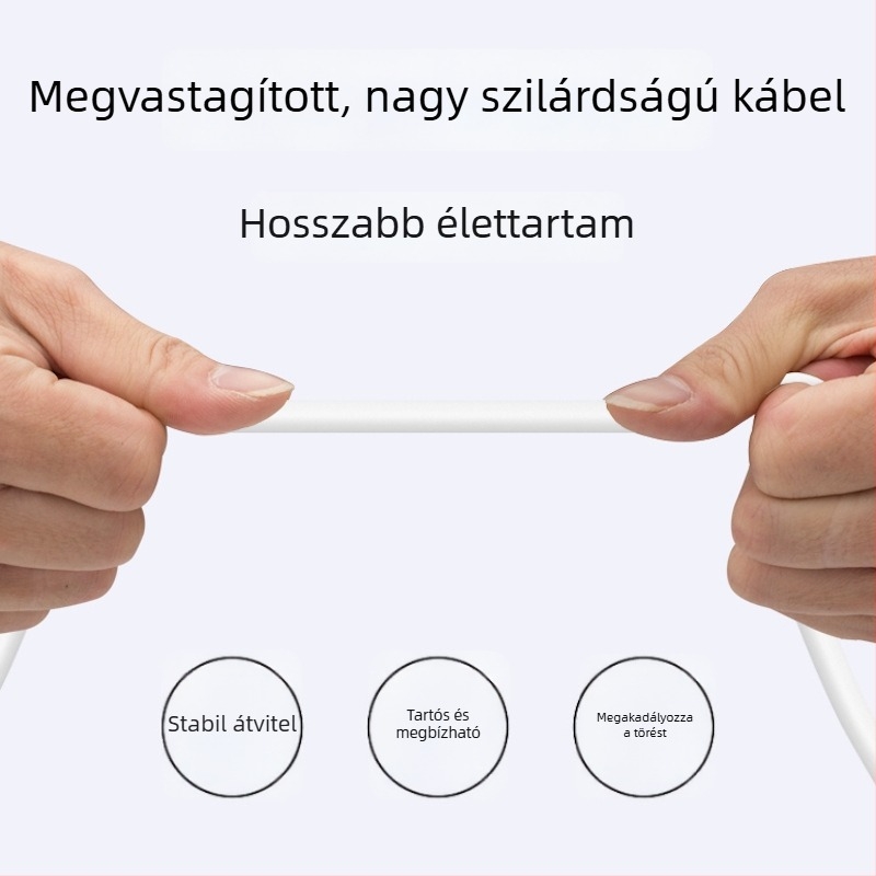 Környezetbarát tiszta réz Micro USB hosszú töltőkábel Androidhoz, kibővített kábel kameramonitorozáshoz, tápellátó kábel