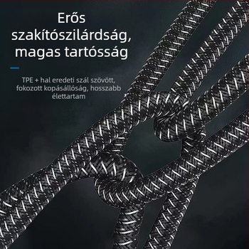 YHT AC08 3,5 mm-es férfi–női audio hosszabbító kábel, aranyozott érintkezők, tinned réz mag, fonott szövésű burkolat, TPE külső, ROHS-kompatibilis