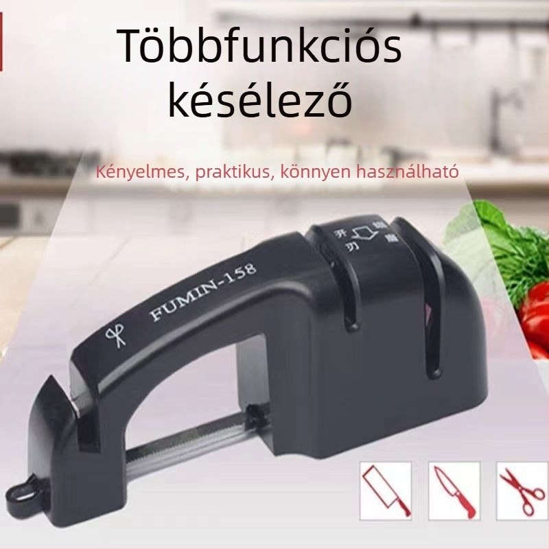 Olajkővel ellátott késélező, multifunkcionális élezőeszköz, modern minimalista dizájn (2013 tavasz • élesít)