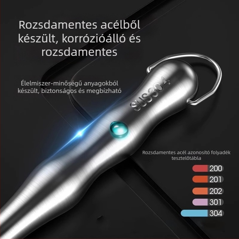 Hosszú nyelű fazékecset 304 rozsdamentes acélból, acélgolyós tisztítófej a konyhai tisztításhoz