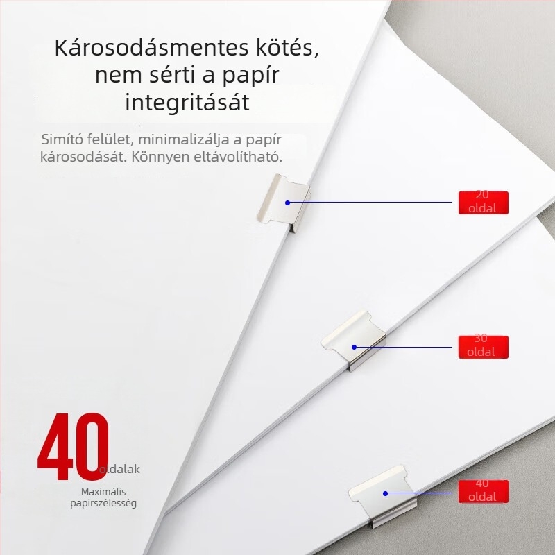 Deli 8592 fém sarokklipsz, 50 darabos készlet