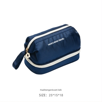 TRAVEL RABBIT Kozmetikai táska – nedves/száraz elkülönítés, vízálló és szennyeződés elleni, kocka alakú, Oxford anyag, modell Rab-010
