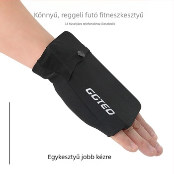 Uniszex futó karos telefon-tartó táska Ice-Silk kesztyű zsebbel