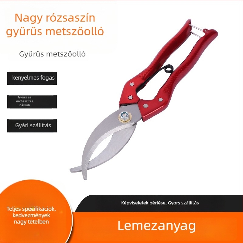 Mori-Yue gyűrűs vágóolló – Kertészeti eszköz, 279 g, 10-60 mm vágási átmérő