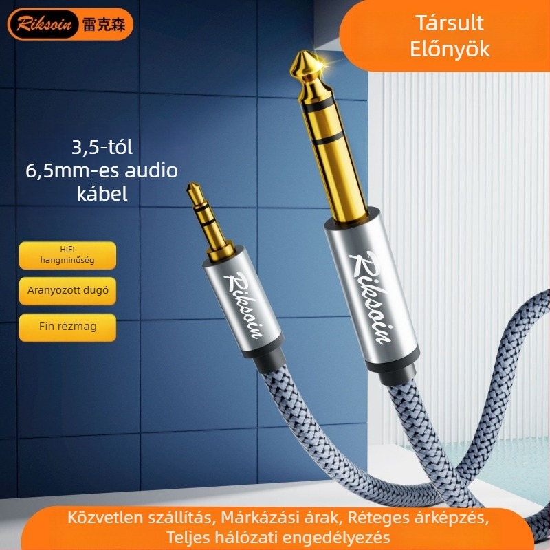 Rexon audió kábel, aranyozott, oxigénmentes réz vezető, digitális eszközökhöz, CCC tanúsított