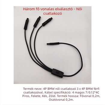 Autóhifi/Video rendszerekhez tolatókamera csatlakozó kábel — Burkolat: Egyéb — Márka: Nincs megadva