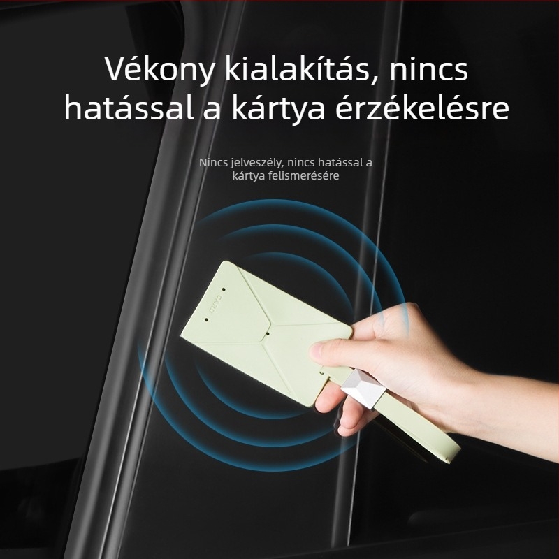 Tesla Model Y / Model 3 kulcstartó és kártyatartó — lágy TPE, egyszerű stílus, testreszabás elérhető