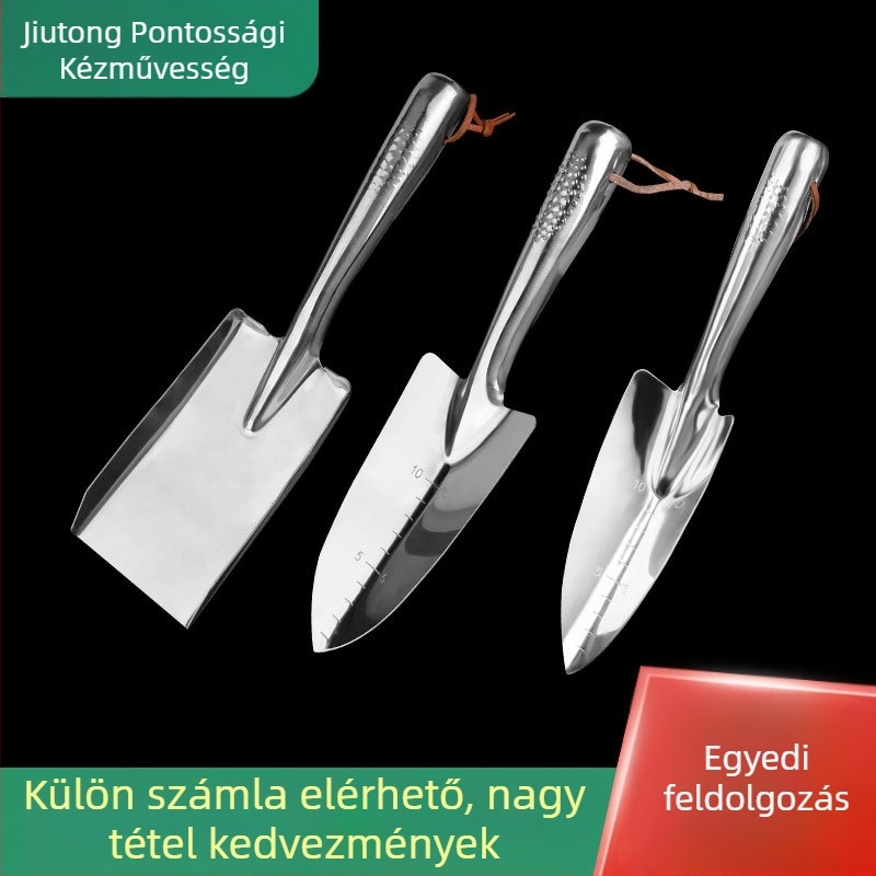Jiutong kerti ásó széles heggyel (0,14 kg), lapos hegű (0,19 kg) vagy keskeny hegű (0,14 kg)