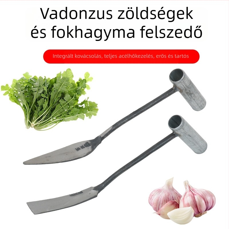 Mikro kerti ásó vad zöldségek ásására, gyomlálásra, fokhagyma és virág ültetésére, gyökér eltávolítására