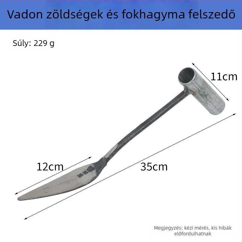 Mikro kerti ásó vad zöldségek ásására, gyomlálásra, fokhagyma és virág ültetésére, gyökér eltávolítására