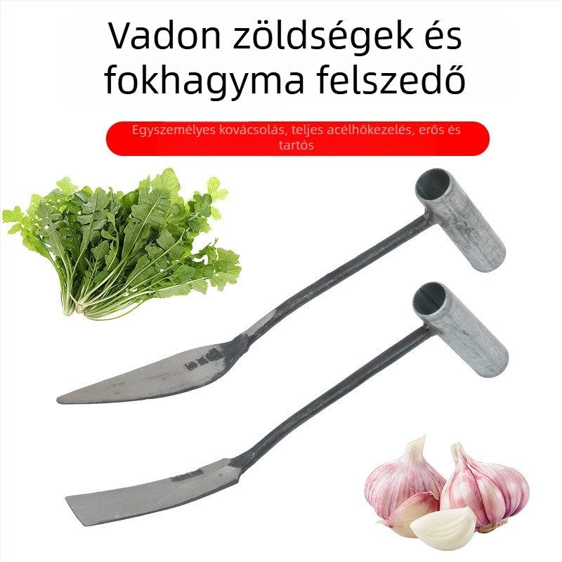 Mikro kerti ásó vad zöldségek ásására, gyomlálásra, fokhagyma és virág ültetésére, gyökér eltávolítására