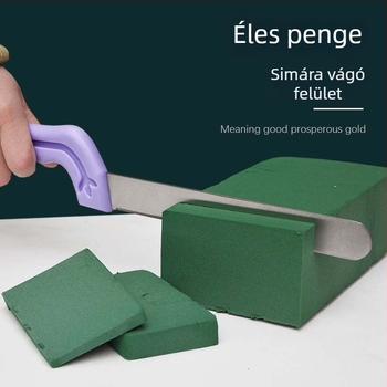 Virágolló, rozsdamentes acélból, virágellátáshoz
