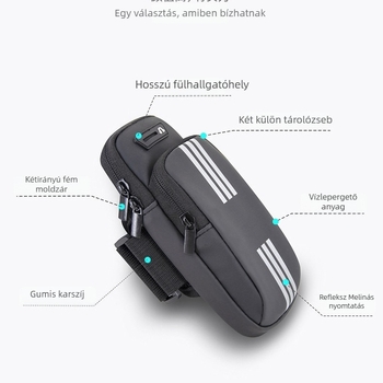 Telefon karpánt táska – szabadtéri sportokra, városi minimalist stílus, PU anyag, Nylon bélés, márka Vanreyin/Van Laine